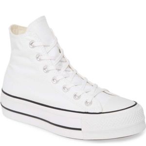 Converse White High-Top Sneakers